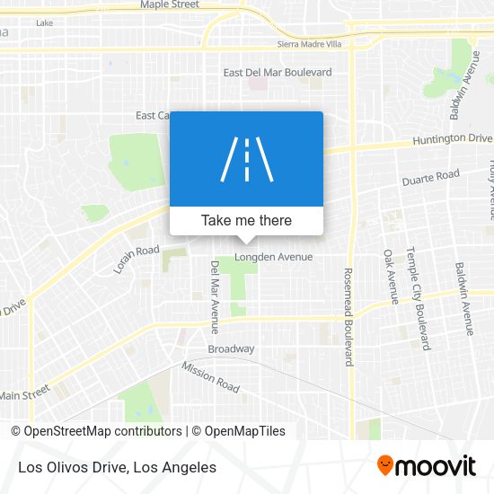 Mapa de Los Olivos Drive