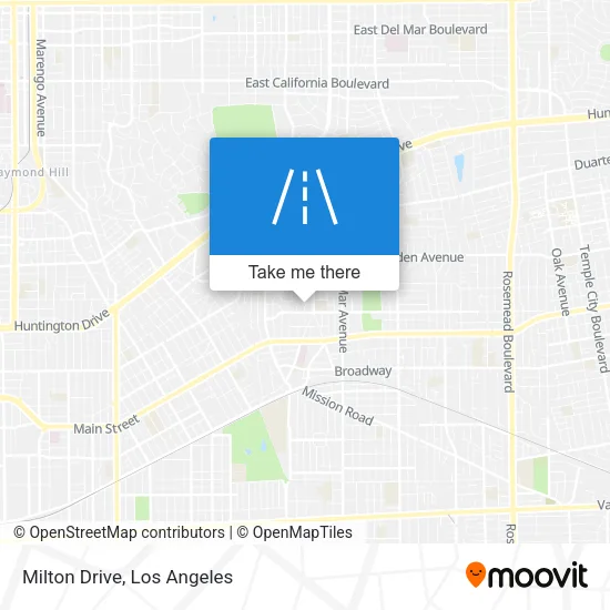 Milton Drive map