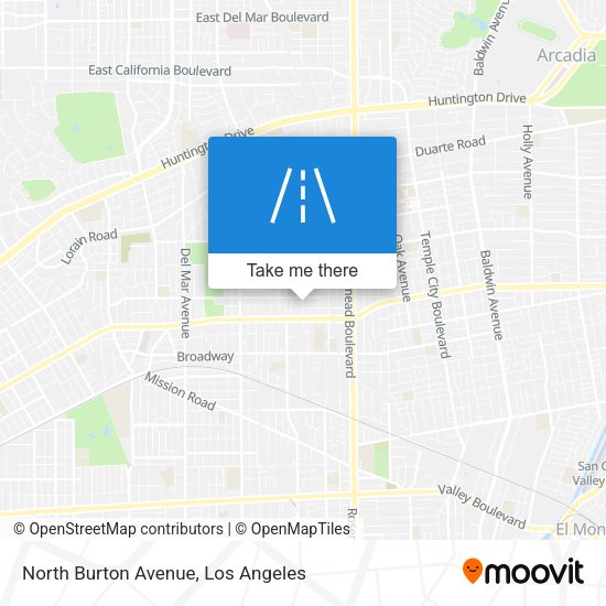 North Burton Avenue map