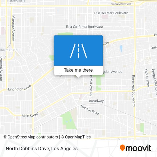North Dobbins Drive map