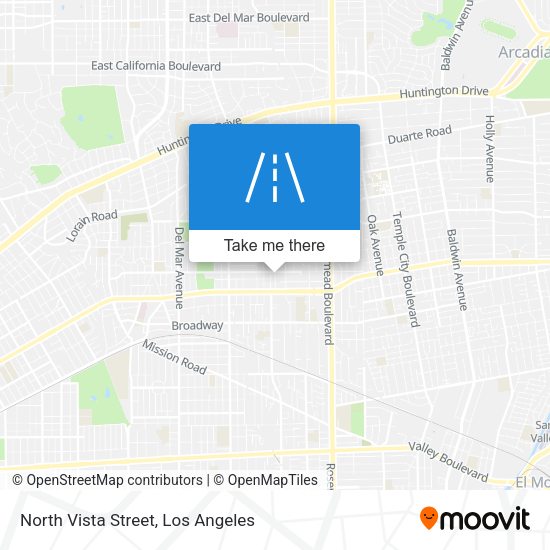 North Vista Street map