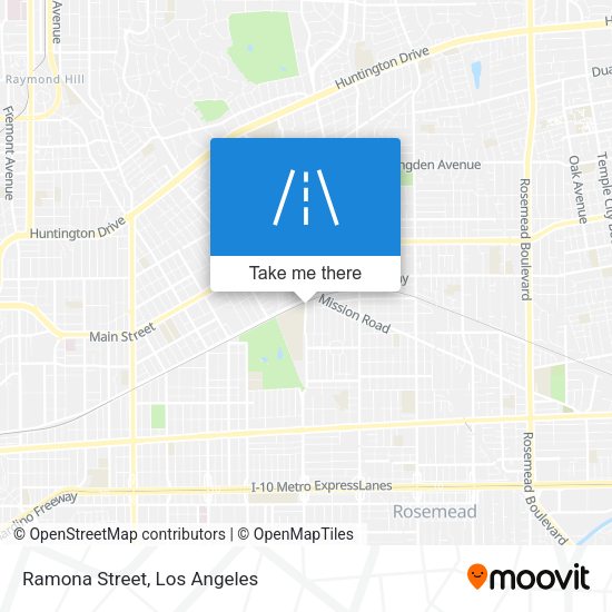 Ramona Street map