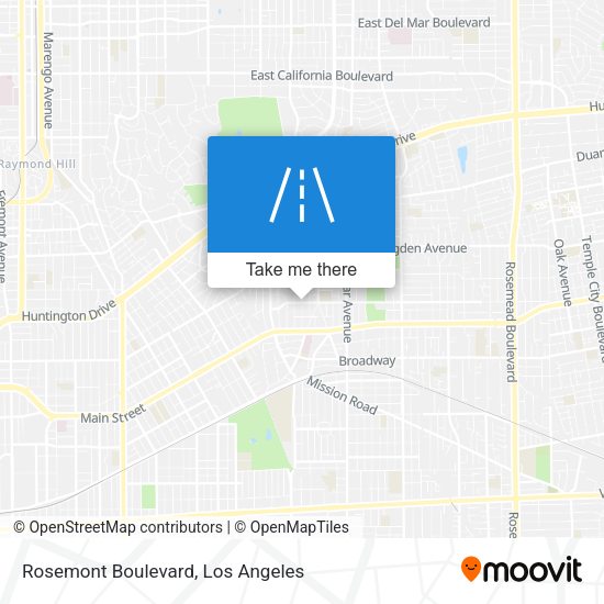 Mapa de Rosemont Boulevard