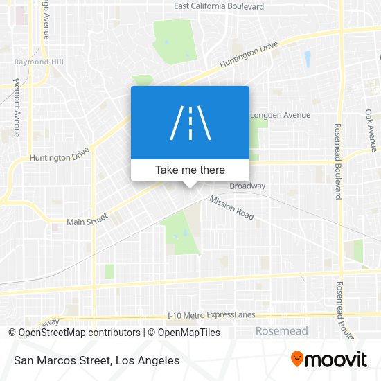 Mapa de San Marcos Street