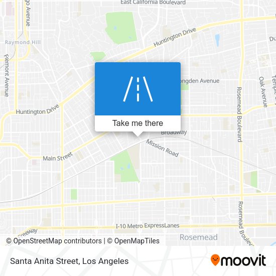 Mapa de Santa Anita Street