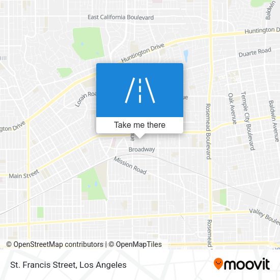 St. Francis Street map