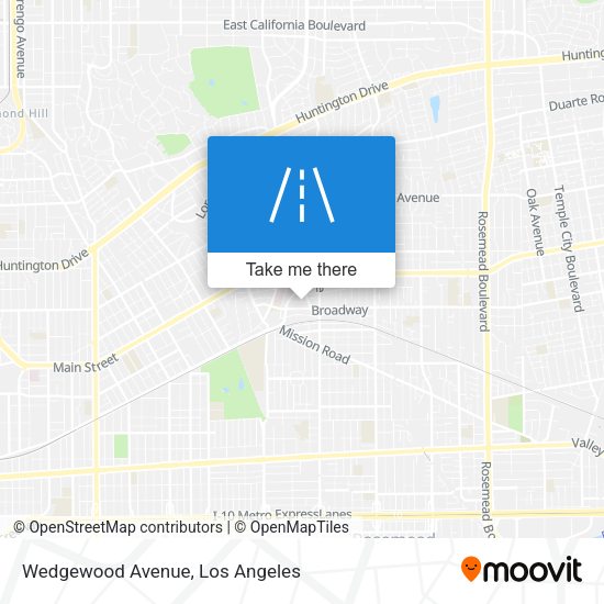 Wedgewood Avenue map