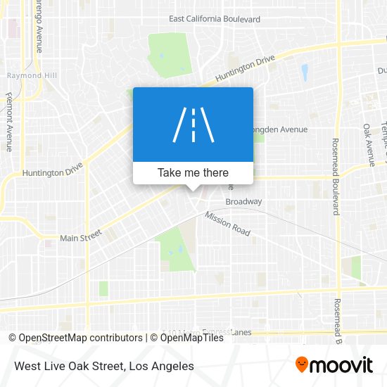 Mapa de West Live Oak Street