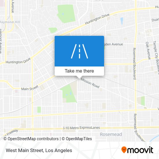 Mapa de West Main Street