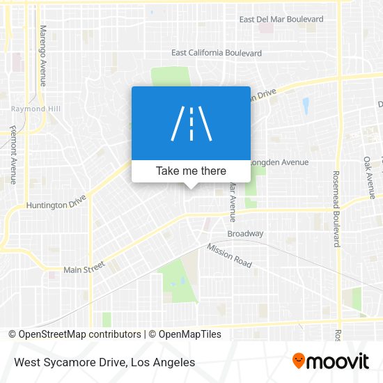 West Sycamore Drive map