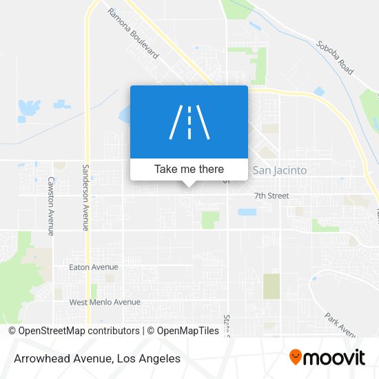 Mapa de Arrowhead Avenue