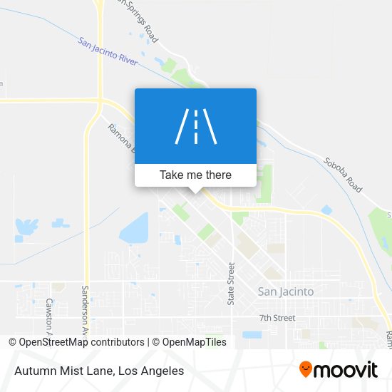 Autumn Mist Lane map