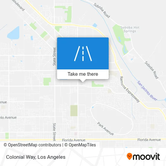 Colonial Way map