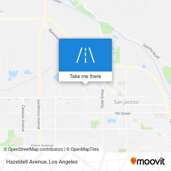 Mapa de Hazeldell Avenue