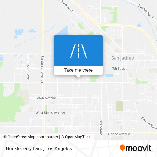Huckleberry Lane map