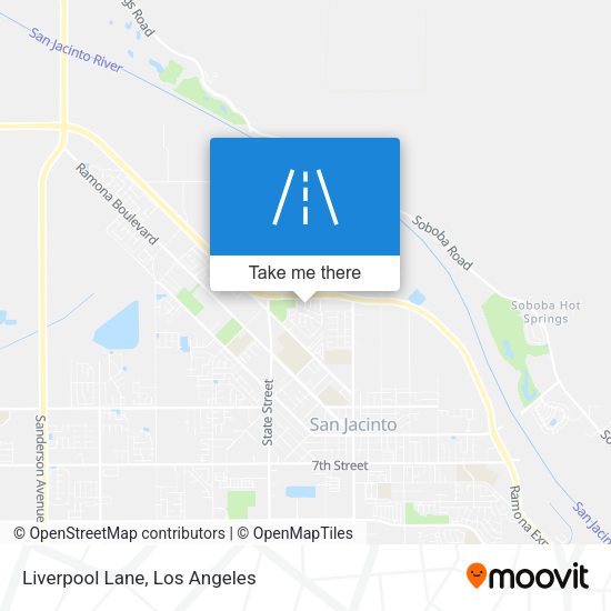 Mapa de Liverpool Lane