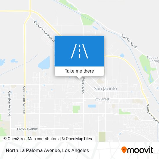 North La Paloma Avenue map