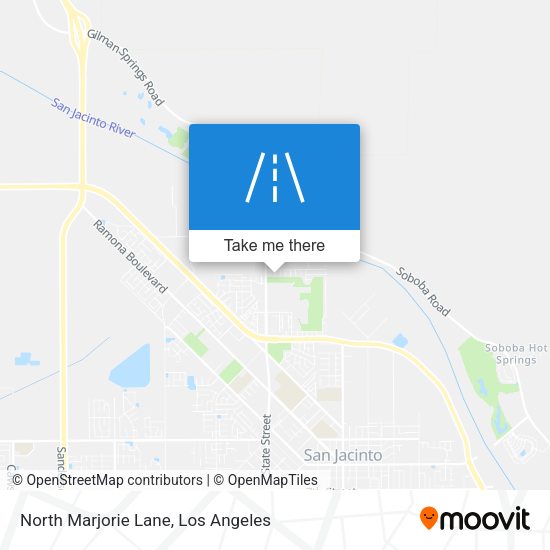 North Marjorie Lane map