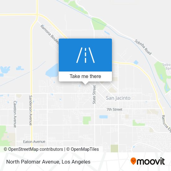 North Palomar Avenue map