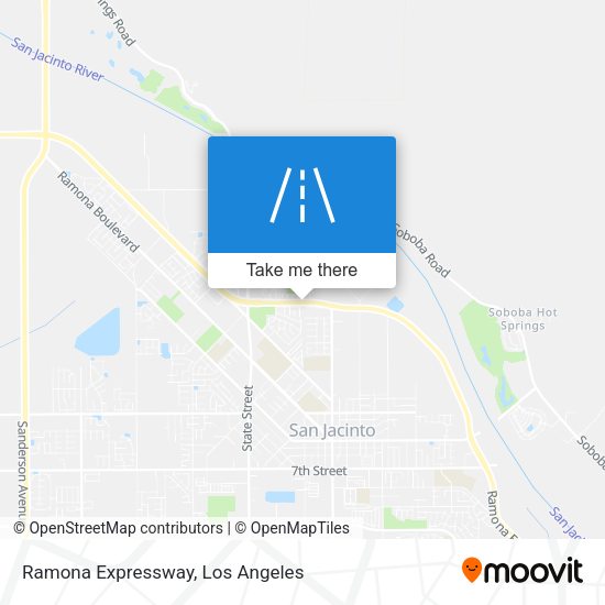 Ramona Expressway map