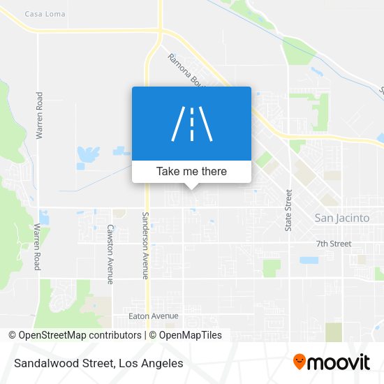 Mapa de Sandalwood Street