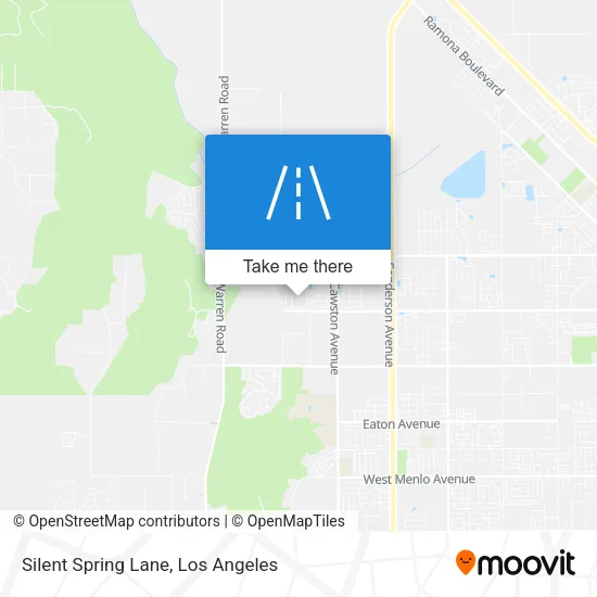 Silent Spring Lane map