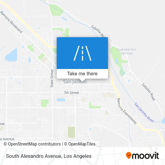 South Alesandro Avenue map