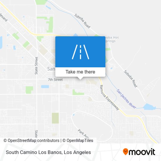 South Camino Los Banos map