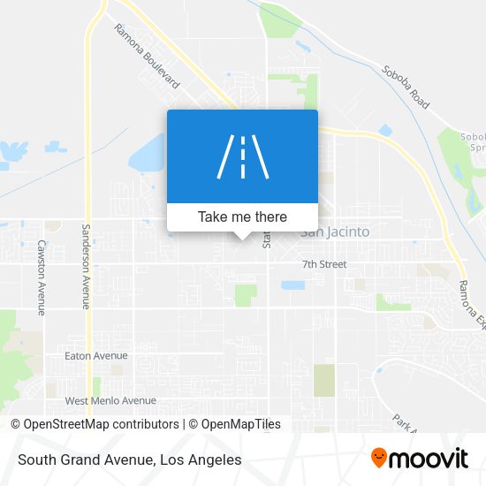 Mapa de South Grand Avenue