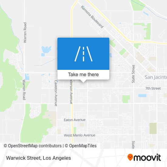 Mapa de Warwick Street