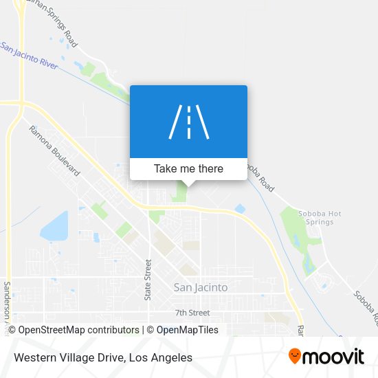 Western Village Drive map