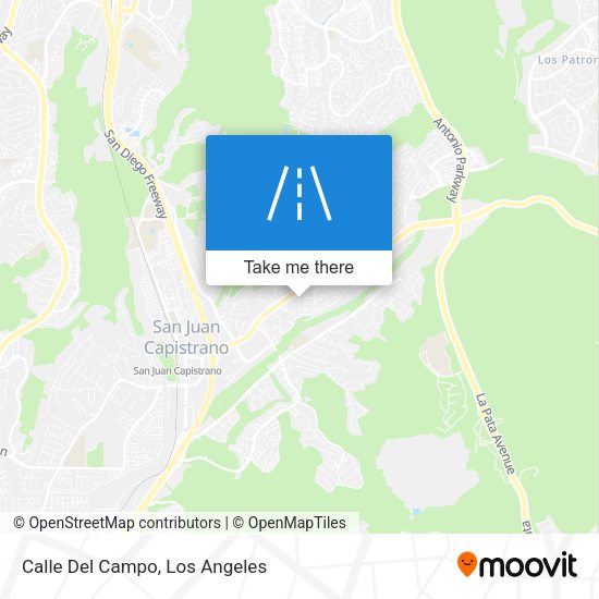 Mapa de Calle Del Campo