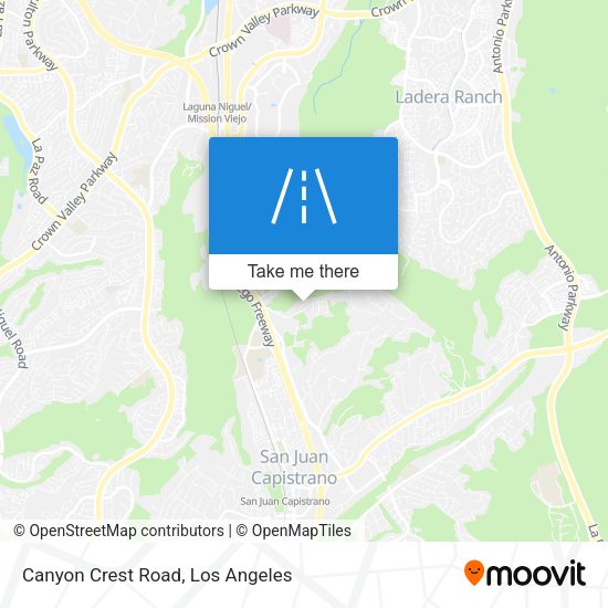 Canyon Crest Road map