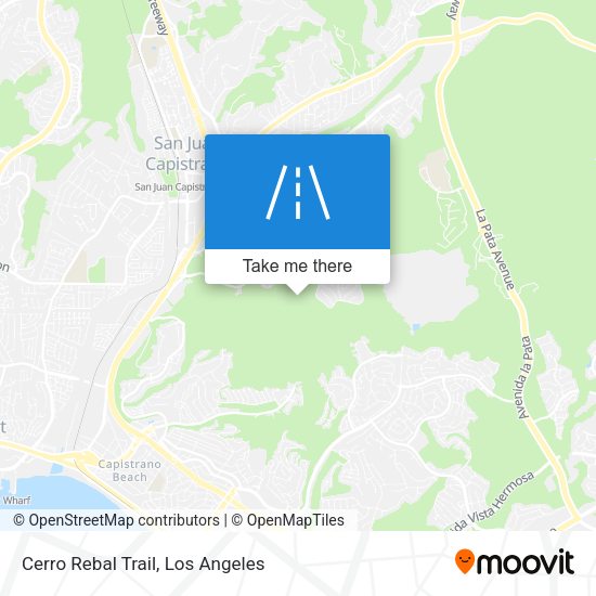 Mapa de Cerro Rebal Trail