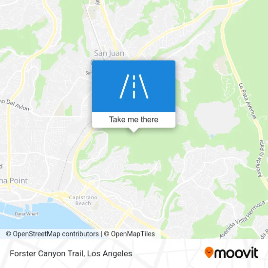 Forster Canyon Trail map