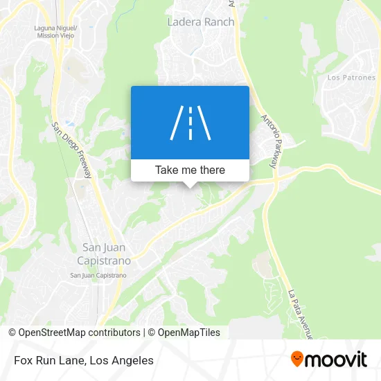 Fox Run Lane map