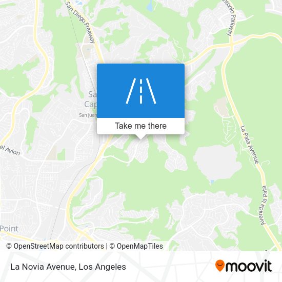 Mapa de La Novia Avenue