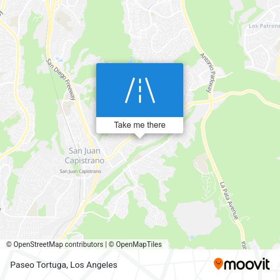 Mapa de Paseo Tortuga