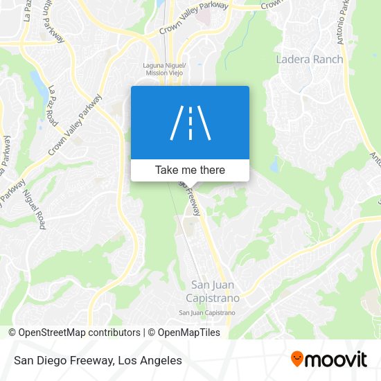 San Diego Freeway map