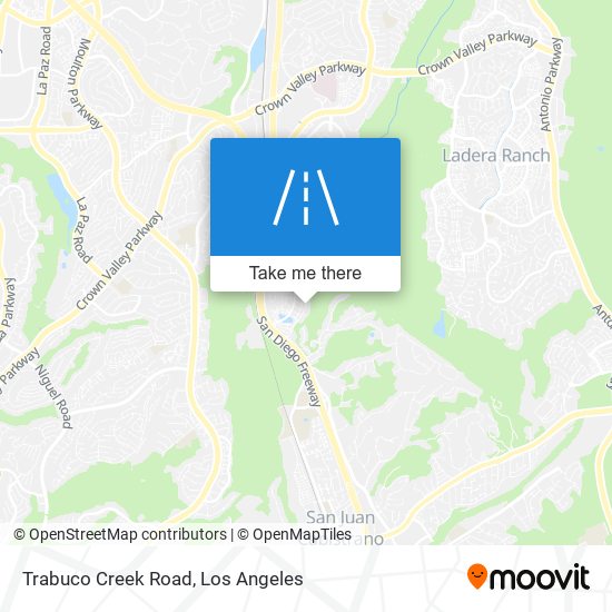 Trabuco Creek Road map