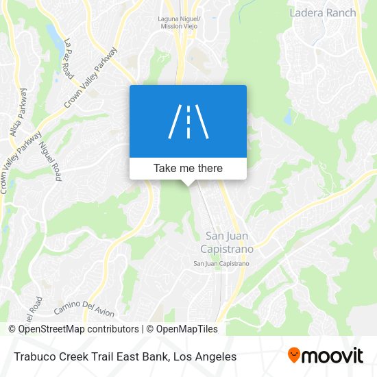 Trabuco Creek Trail East Bank map