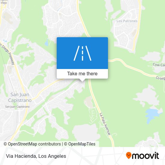 Via Hacienda map