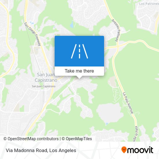 Via Madonna Road map