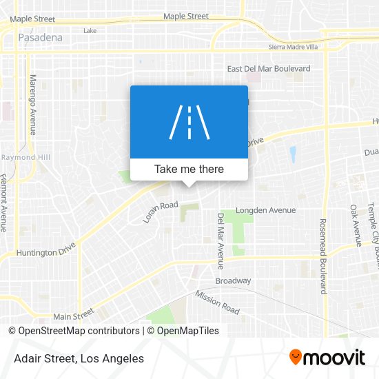 Mapa de Adair Street