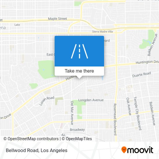 Mapa de Bellwood Road