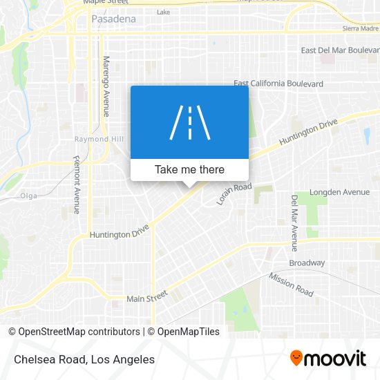 Mapa de Chelsea Road