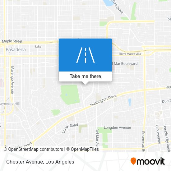 Mapa de Chester Avenue