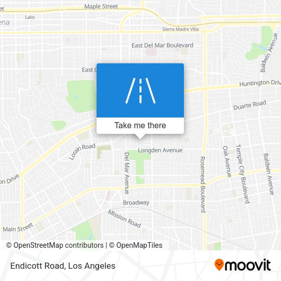 Mapa de Endicott Road