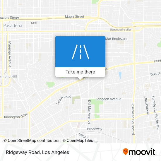Mapa de Ridgeway Road