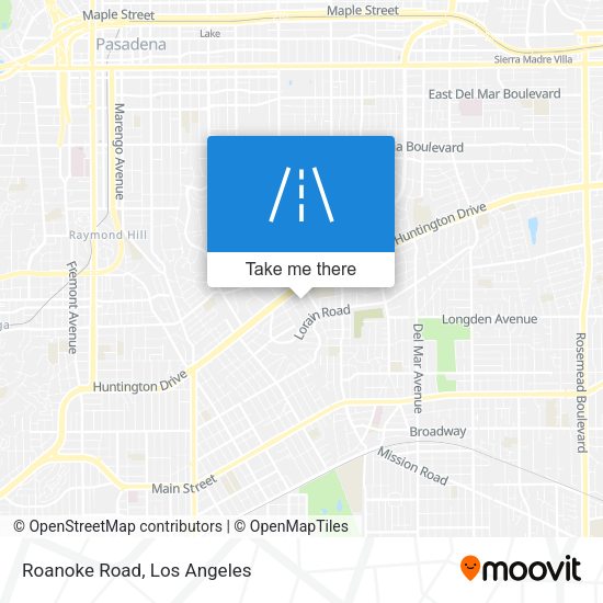 Mapa de Roanoke Road